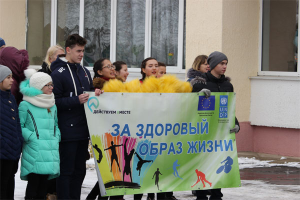 В Дрибине прошло открытие реконструированного стадиона