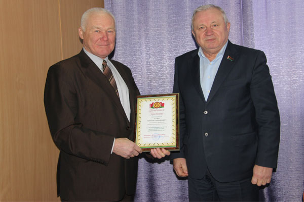 70-летний юбилей отметил Виктор Гуща, председатель Дрибинского районного Совета ветеранов