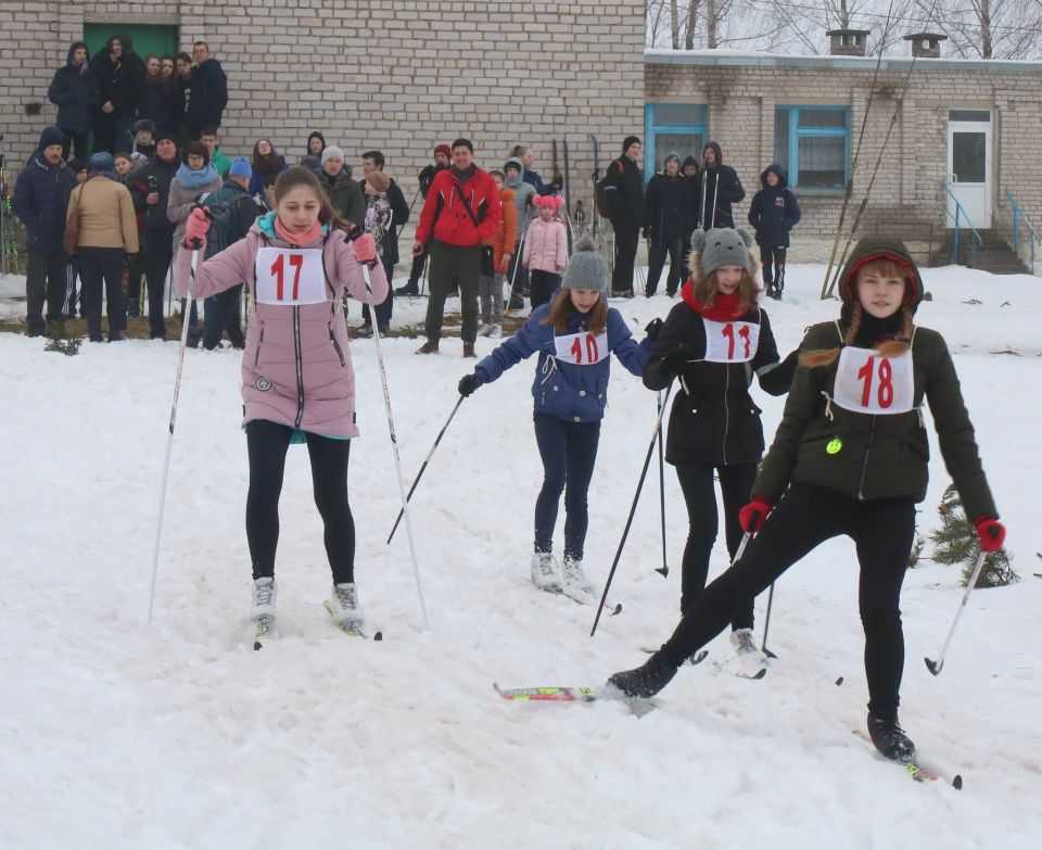 Лыжные гонки прошли в субботу в Дрибинском районе