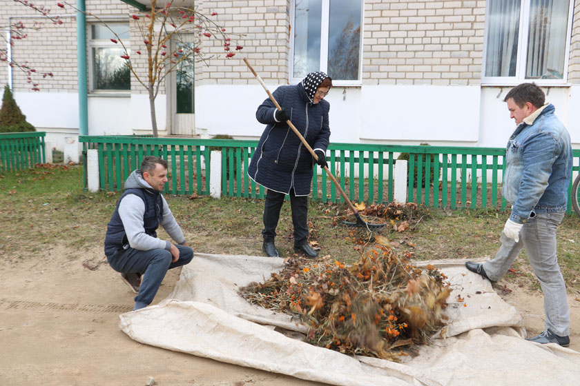 Дрибинщина активно включилась в областной субботник.Фото