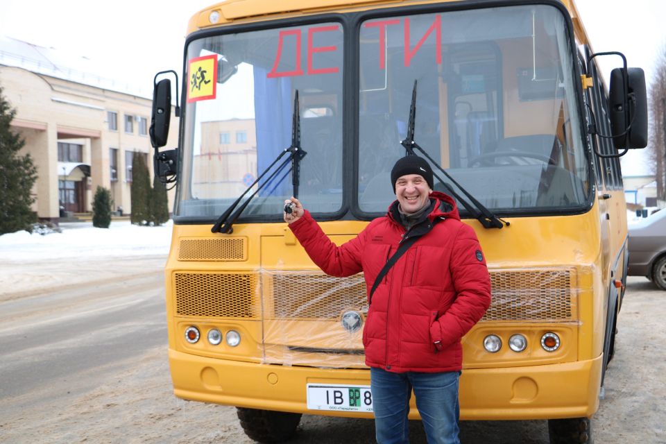 Новый автобус для школьников Дрибинщины!