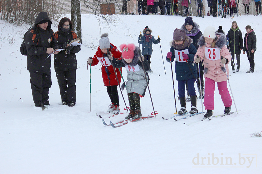 Соревнования среди детей и подростков по биатлону “Снежный снайпер” прошли в Дрибинском районе