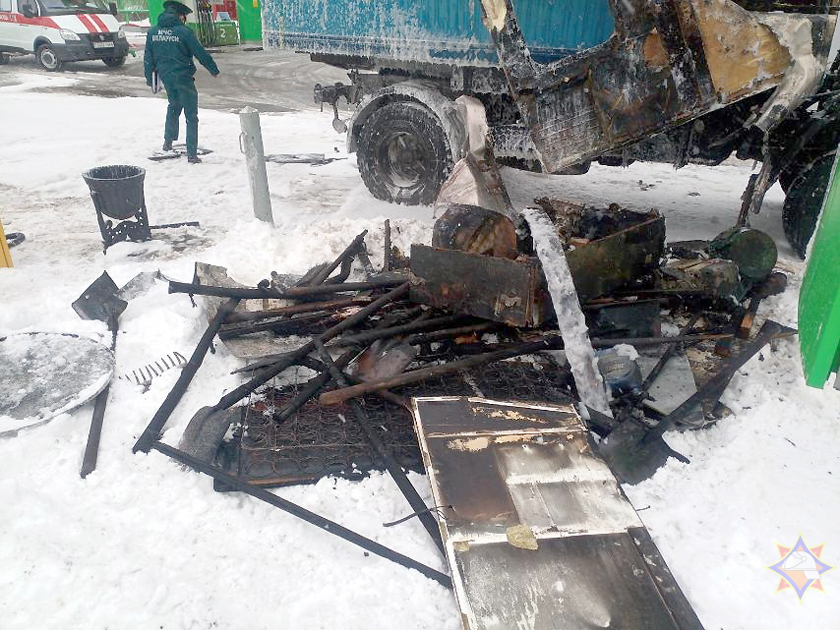 В Могилеве на автозаправке в грузовом автомобиле взорвался газовый баллон