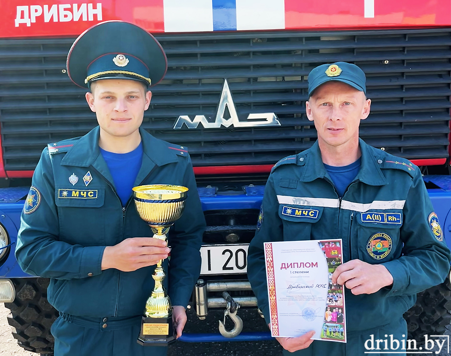 Дрибинские спасатели заняли первое место в областном легкоатлетическом кроссе