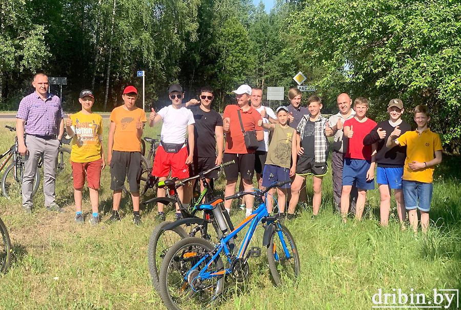 В Дрибине для школьников организовали велопробег по историческим местам района