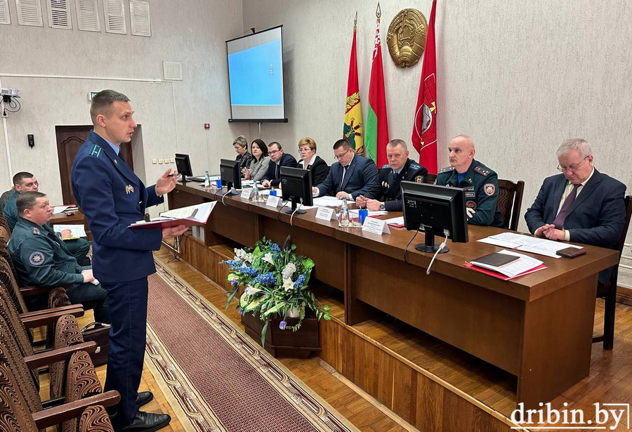 На заседании Дрибинского районного исполнительного комитета рассмотрели вопрос общественной безопасности