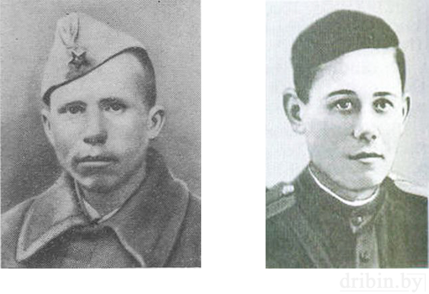 Герои Великой отечественной войны, в честь которых названы улицы в Дрибинском районе: Иван Ежков и Михаил Свитков