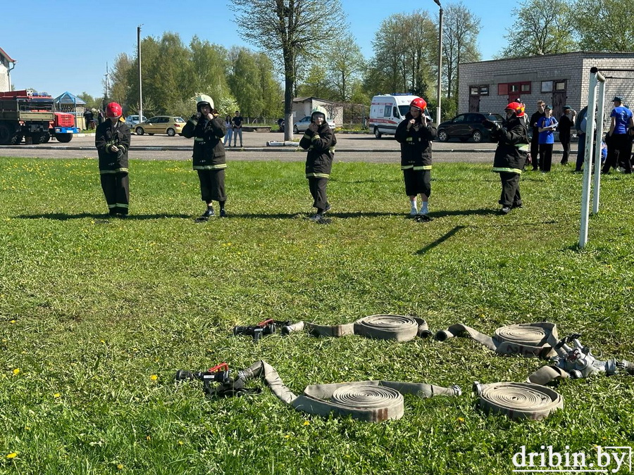 Слет юных спасателей-пожарных прошел в Дрибине