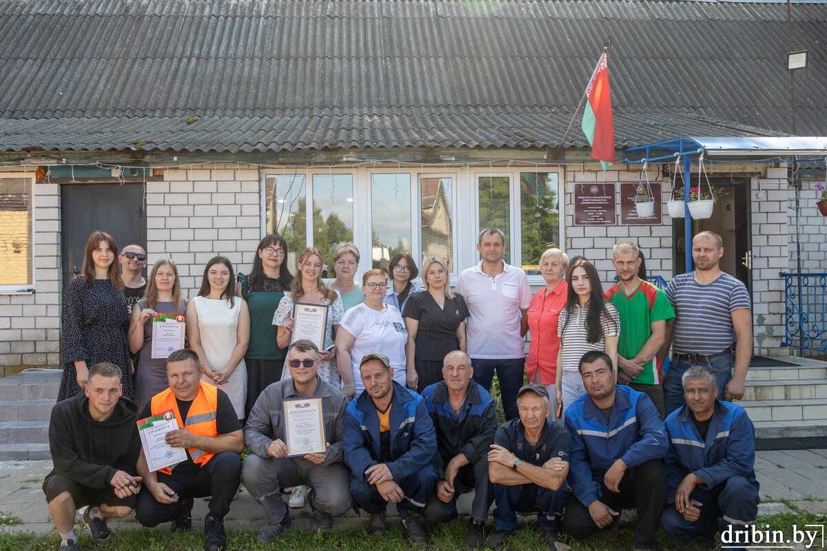 Коллектив ООО «Дрибинская СПМК №1» принимал поздравления с грядущим Днем строителя