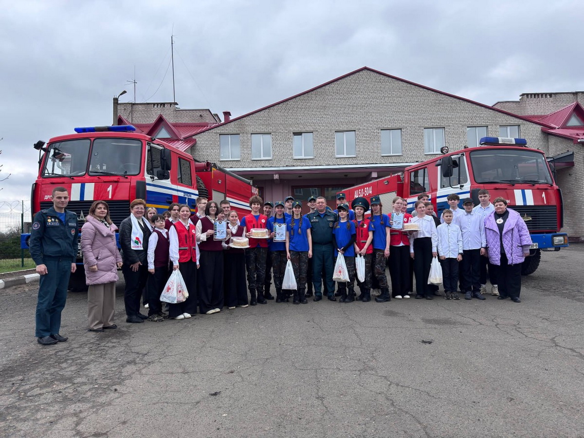 В Дрибине выбрали лучшую команду юных спасателей-пожарных
