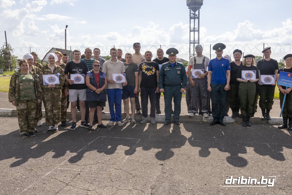 В Дрибине прошли соревнования по гражданской обороне