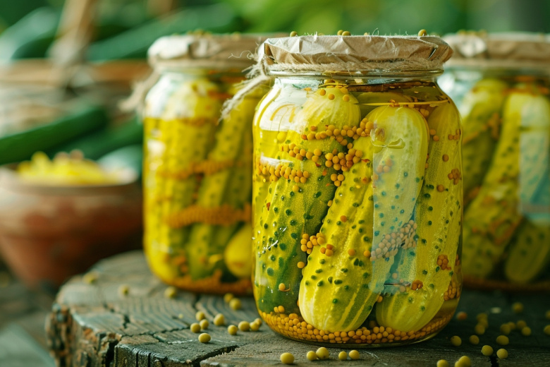 Маринованные огурцы по-венгерски с горчицей