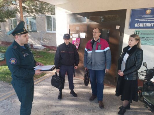 Комплекс специальных действий по недопущению возникновения пожаров отработан в дрибинском общежитии